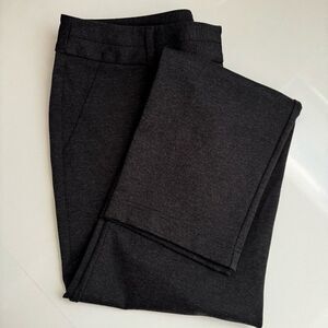 Chico's Pants 1.5 Reg (M/10) Charcoal Gray Full Length Nylon Rayon Blend Zipper